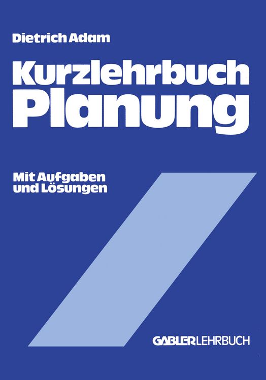 Produktbild: Kurzlehrbuch Planung