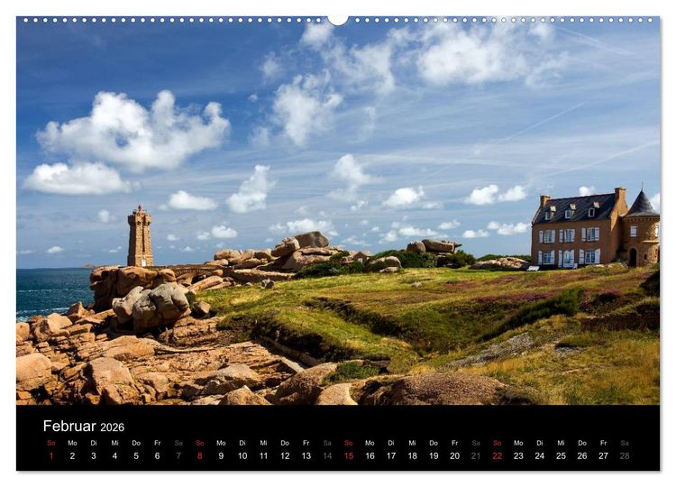 Produktbild: Bretagne - Fotoreise von der Cote de Granit Rose zur Ile de Brehat (hochwertiger Premium Wandkalender 2026 DIN A2 quer), Kunstdruck in Hochglanz