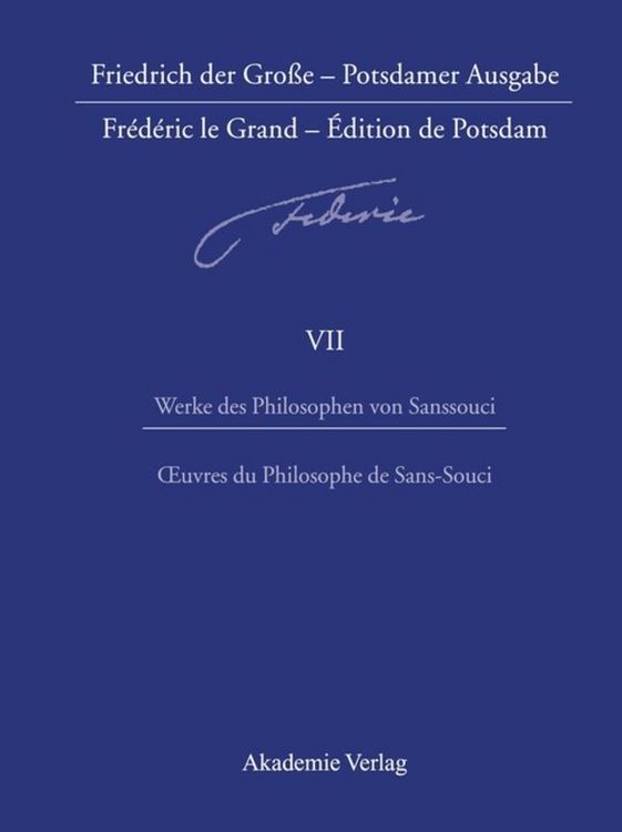 Produktbild: Werke des Philosophen von Sanssouci / Oeuvres du Philosophe de Sans-Souci