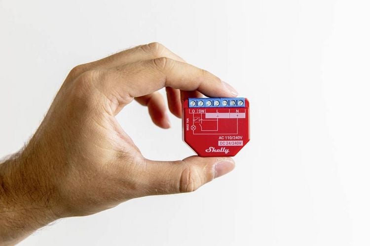 Produktbild: Shelly Plus 1PM Schalt-Messaktor Bluetooth, Wi-Fi