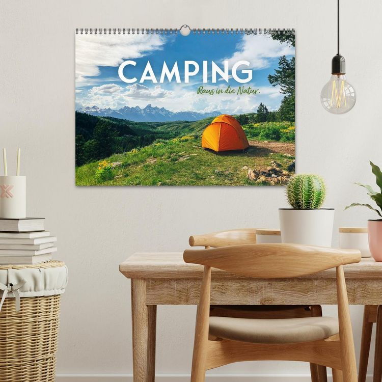 Produktbild: Camping - Raus in die Natur. (Wandkalender 2026 DIN A3 quer), CALVENDO Monatskalender