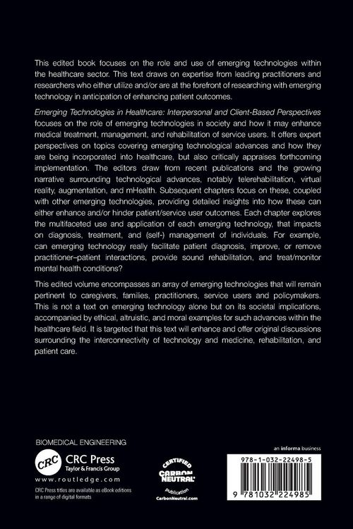Produktbild: Emerging Technologies in Healthcare