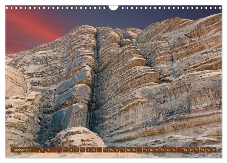 Produktbild: Die W&uuml;ste Wadi Rum (Wandkalender 2026 DIN A3 quer), CALVENDO Monatskalender