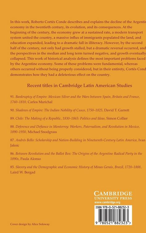 Produktbild: The Political Economy of Argentina in the Twentieth Century