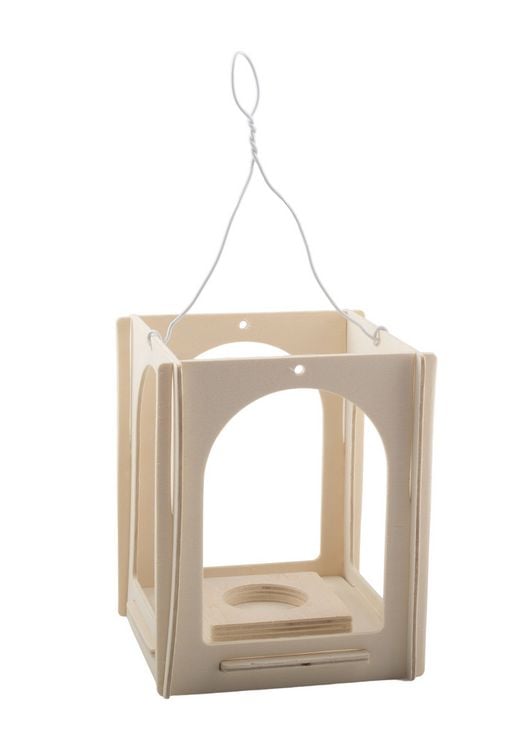 Produktbild: PEBARO 849 - Holzbausatz Laterne zum Selbstgestalten, Holzkonstruktion zum Zusammenstecken