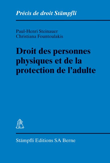 Produktbild: Droit des personnes physiques et de la protection de l'adulte