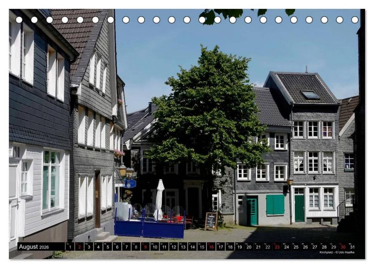 Produktbild: Mettmanner Bilderbogen 2026 (Tischkalender 2026 DIN A5 quer), CALVENDO Monatskalender