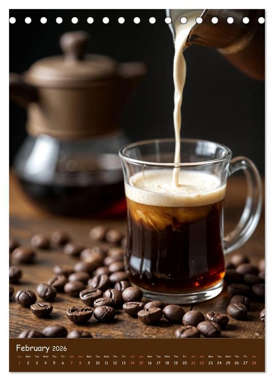 Produktbild: The Soul of Coffee - A Daily Ritual (Desk Calendar 2026 DIN A5 portrait), CALVENDO 12 Month DeskCalendar