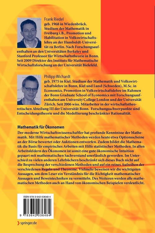 Produktbild: Mathematik f&uuml;r &Ouml;konomen