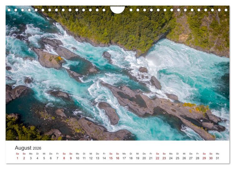 Produktbild: Chile - Ein unbekanntes Paradies. (Wandkalender 2026 DIN A4 quer), CALVENDO Monatskalender
