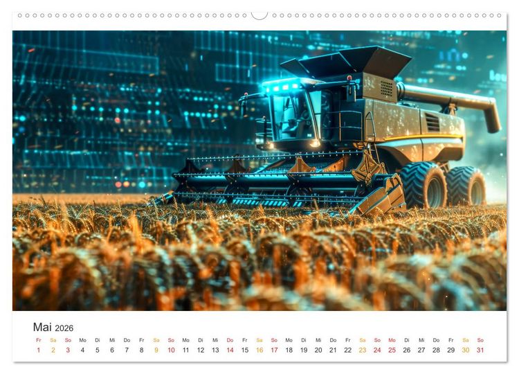 Produktbild: Landwirtschaft 5.0 - digitale Welt (Wandkalender 2026 DIN A2 quer), CALVENDO Monatskalender