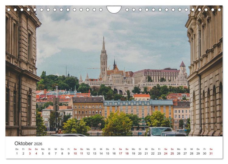 Produktbild: Budapest - Ungarns einzigartige Hauptstadt an der Donau. (Wandkalender 2026 DIN A4 quer), CALVENDO Monatskalender