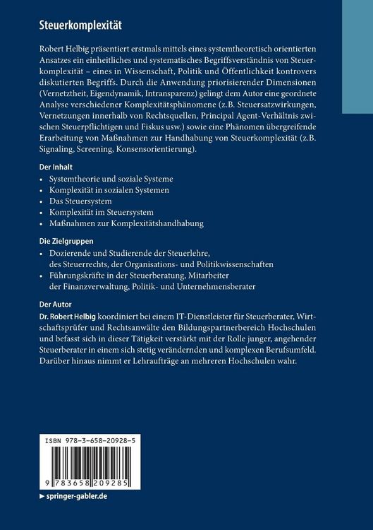 Produktbild: Steuerkomplexit&auml;t
