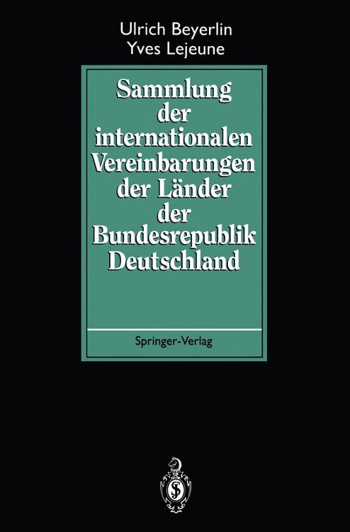 Produktbild: Sammlung der internationalen Vereinbarungen der L&auml;nder der Bundesrepublik Deutschland
