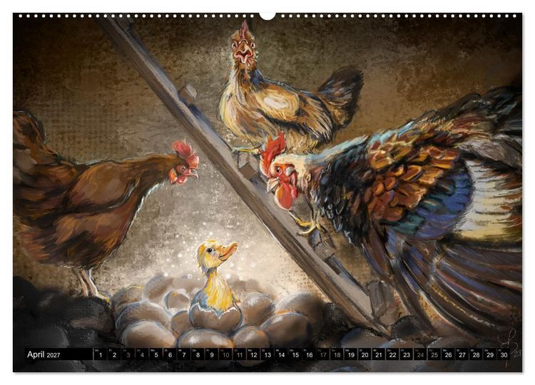 Produktbild: Tierfreunde (Wandkalender 2027 DIN A2 quer), CALVENDO Monatskalender