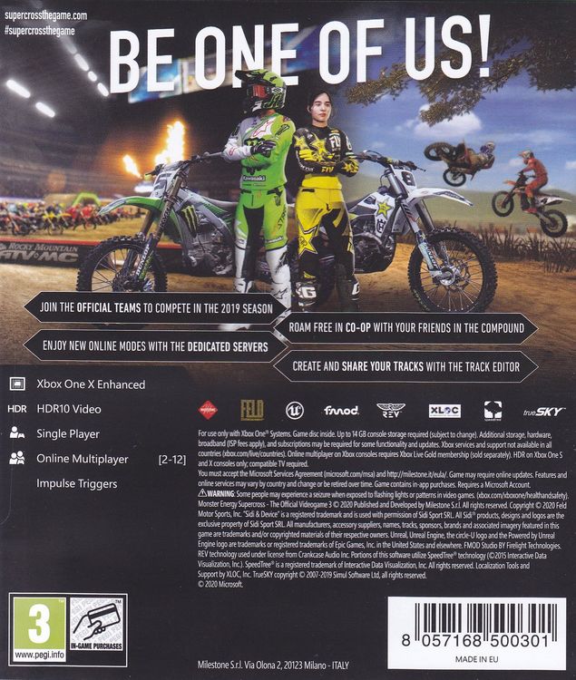 Produktbild: Monster Energy Supercross 3 - The Official Videogame