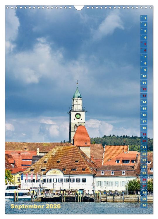 Produktbild: &Uuml;berlingen Perle am Bodensee (Wandkalender 2026 DIN A3 hoch), CALVENDO Monatskalender