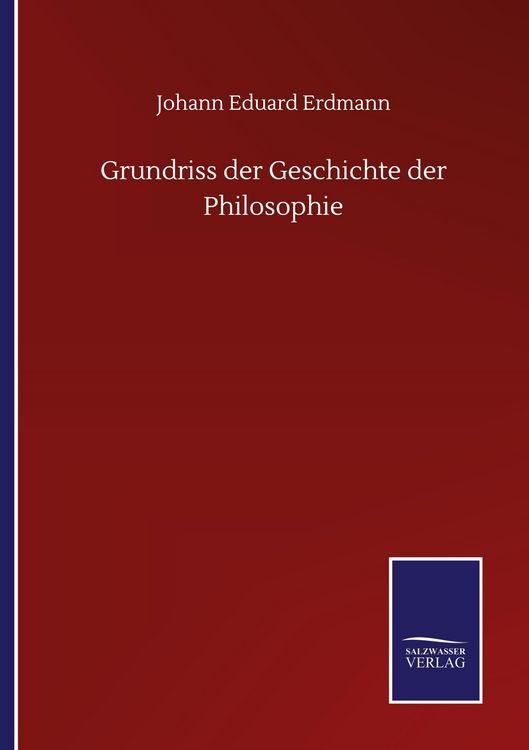 Produktbild: Grundriss der Geschichte der Philosophie