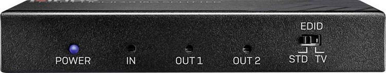 Produktbild: LINDY 2 Port HDMI 18G Splitter 2 Port HDMI-Splitter 3840 x 2160 Pixel Schwarz