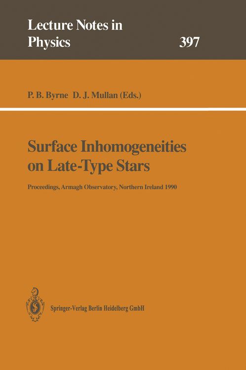 Produktbild: Surface Inhomogeneities on Late-Type Stars