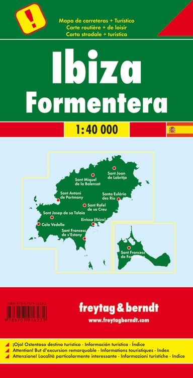 Produktbild: Ibiza . Formentera, Autokarte 1:40.000