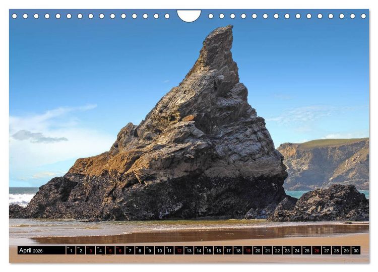 Produktbild: Blickpunkte Cornwall (Wandkalender 2026 DIN A4 quer), CALVENDO Monatskalender