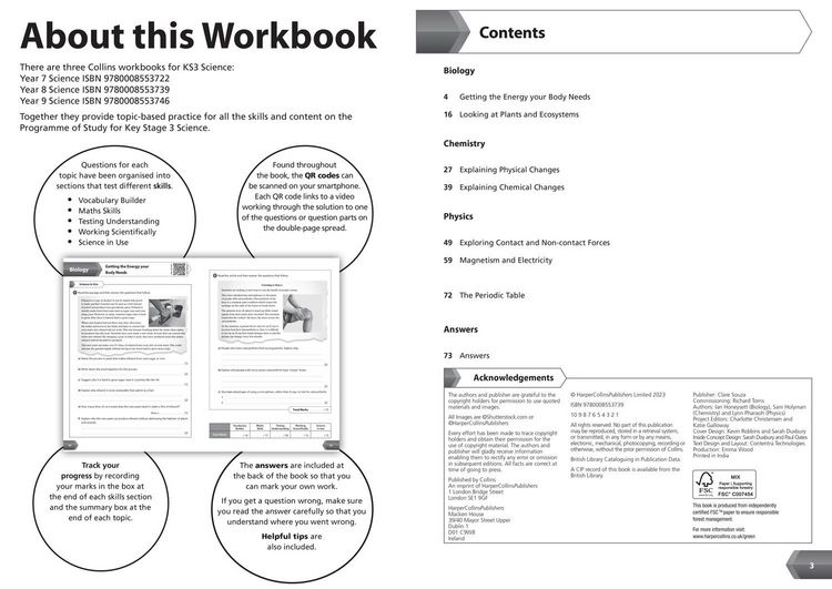 Produktbild: KS3 Science Year 8 Workbook