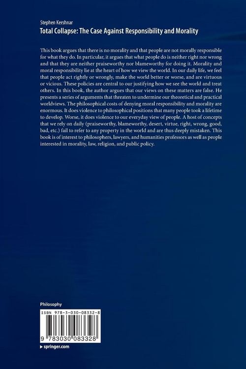 Produktbild: Total Collapse: The Case Against Responsibility and Morality