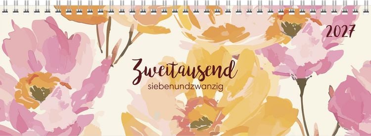 Produktbild: Tischquerkalender Style Rosen 2027