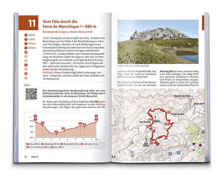 Produktbild: KOMPASS Wanderf&uuml;hrer Algarve mit Fernwanderweg Via Algarviana, 64 Touren / Etappen mit Extra-Tourenkarte