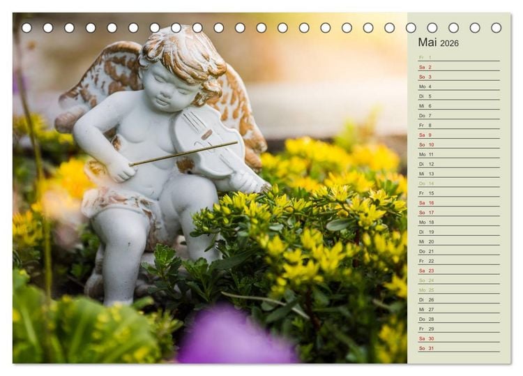 Produktbild: Engel - Begleiter f&uuml;r jeden Tag (Tischkalender 2026 DIN A5 quer), CALVENDO Monatskalender