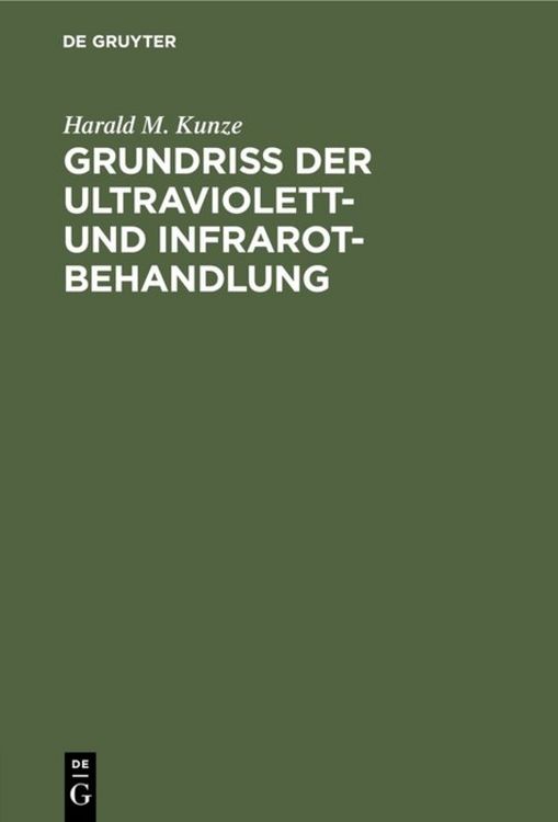 Produktbild: Grundriss der Ultraviolett- und Infrarot-Behandlung