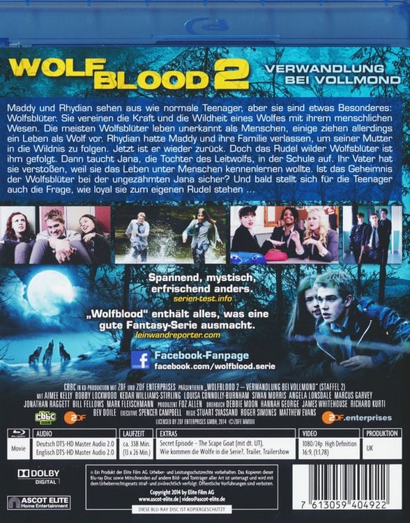Produktbild: Wolfblood - Verwandlung bei Vollmond - Staffel 2 [2 BRs]