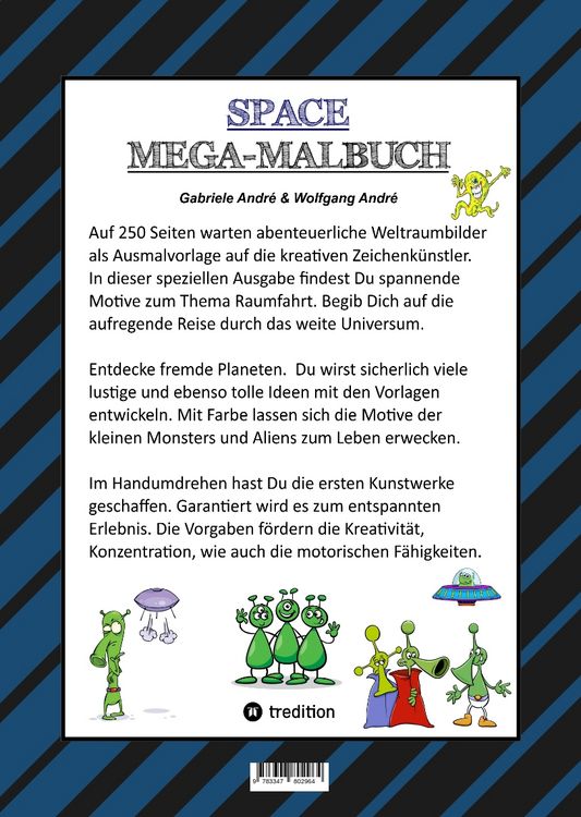Produktbild: Space Mega Malbuch - Spezial Edition - Entdecke das Universum - Fremde Planeten - Erkunde den Weltraum - Ufo -