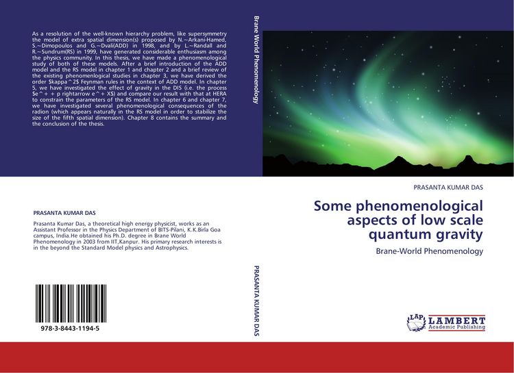 Produktbild: Some phenomenological aspects of low scale quantum gravity
