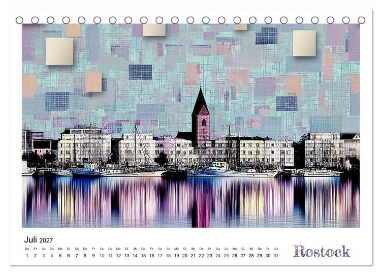 Produktbild: Stadtvisionen (Tischkalender 2027 DIN A5 quer), CALVENDO Monatskalender