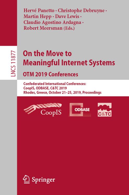 Produktbild: On the Move to Meaningful Internet Systems: OTM 2019 Conferences