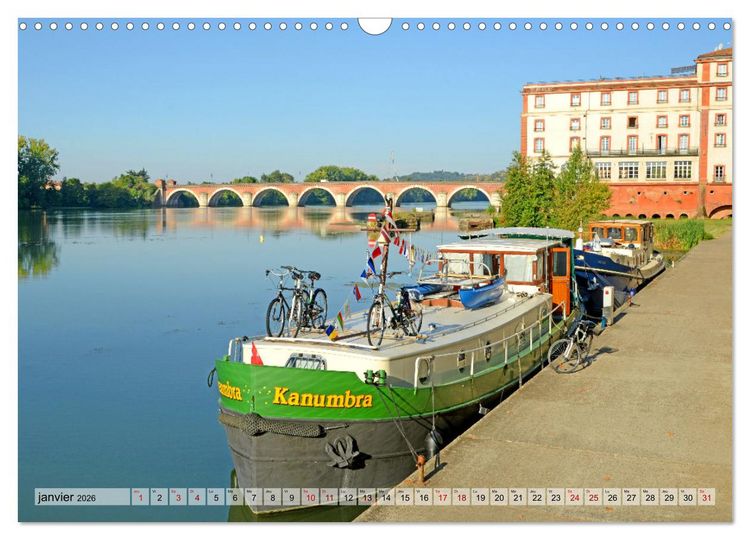 Produktbild: Occitanie fluviale (Calendrier mural 2026 DIN A3 vertical), CALVENDO calendrier mensuel