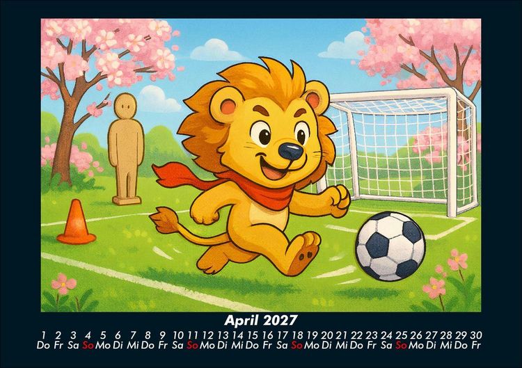 Produktbild: Buschi und das Fu&szlig;balljahr 2027 Fotokalender DIN A5