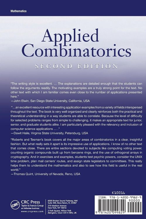 Produktbild: Applied Combinatorics