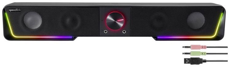 Produktbild: SPEEDLINK GRAVITY RGB Stereo Soundbar, black