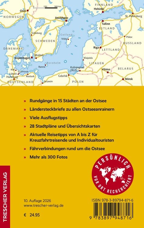 Produktbild: TRESCHER Reisef&uuml;hrer Ostseest&auml;dte