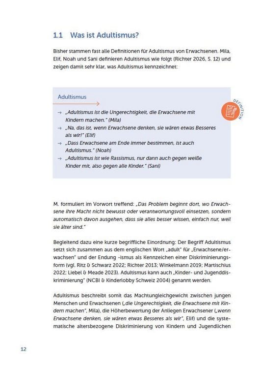 Produktbild: Adultismus wahrnehmen, reflektieren, abbauen