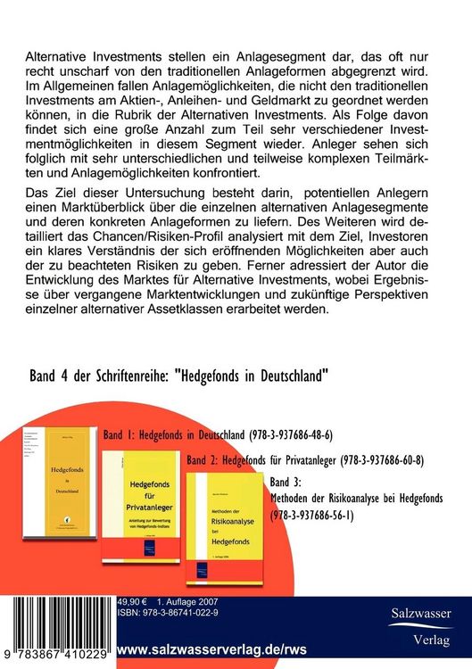 Produktbild: Der Markt f&uuml;r Alternative Investments