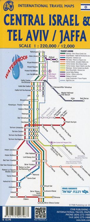 Produktbild: Tel Aviv / Central Israel 1:12 000