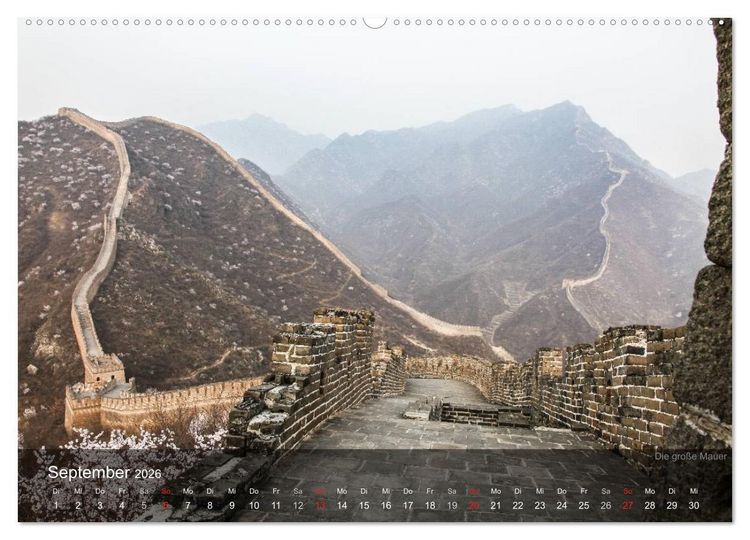 Produktbild: Erlebe China (Wandkalender 2026 DIN A2 quer), CALVENDO Monatskalender