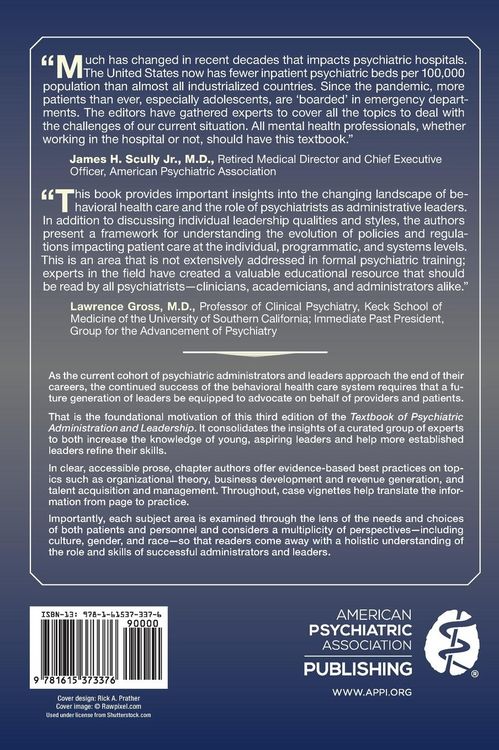 Produktbild: Textbook of Psychiatric Administration and Leadership