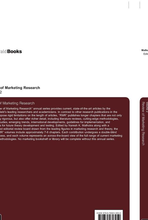 Produktbild: Review of Marketing Research