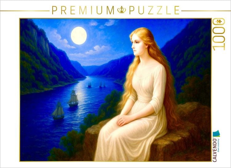 Produktbild: CALVENDO Puzzle Die Loreley am Rhein | 1000 Teile Lege-Gr&ouml;&szlig;e 64x48cm Foto-Puzzle f&uuml;r gl&uuml;ckliche Stunden