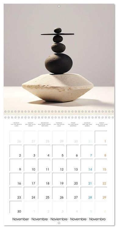 Produktbild: Instant de qui&eacute;tude (Calendrier mural carr&eacute; 2026 30x30 cm) Calendrier double avec une page pour vos prises de notes